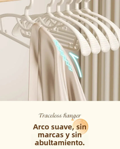 Thiened Wide Oulder Clothes Hanger Home Anti-Slip Hanging Clothes Hanger Large Size Plastic Rotatable Clothes Hangers Organizer
