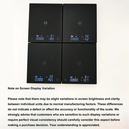TIMEMORE Basic 2 Black Mirror Pour Over Coffee Scale flow rate display Auto Timer digit Kitchen Food scale espresso 0.1g/2kg