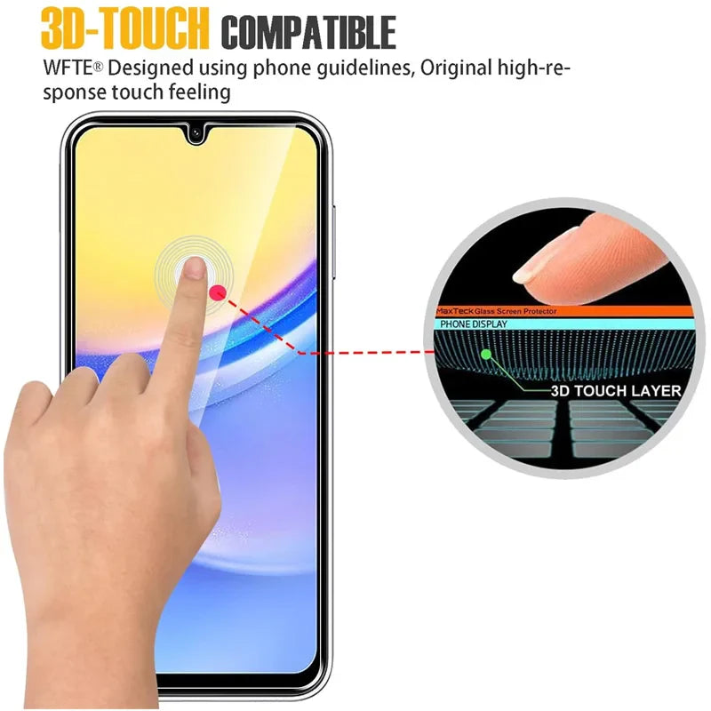 9H Screen Protector for Samsung A15 A16 A56 A36 A17 A14 A25 A24 A55 A53 A52 A57 A37 A34 A35 Tempered Glass Samsung Galaxy A15