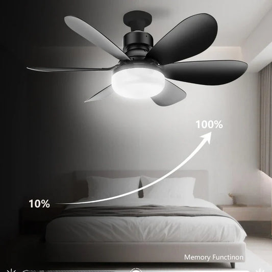 40W Ceiling Fan Light E27 with Remote LED Dimming Function Suitable for Living Room Study and Home use 85-265V
