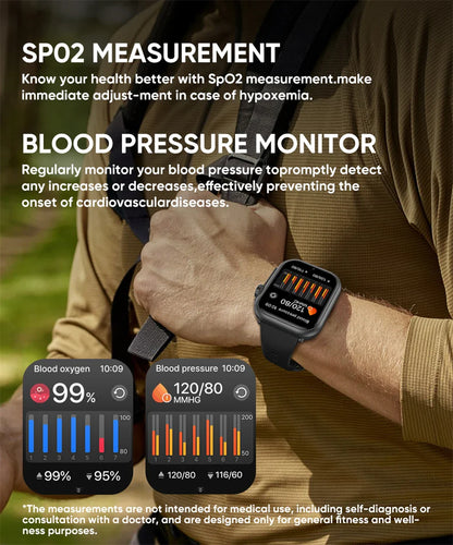 2025 New For Xiaomi Smart Watch Men Women 1.85-Inch HD AMOLED Full Touch Screen IP68 Waterproof Bluetooth Call SmartWatch Man