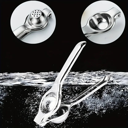 1pc Stainless Steel Lemon Juicer - Manual Efficient Juice Press, Easy to Use, for Home & Commercial Use, Fits Various Fruits