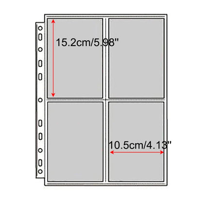A4 Binder Photocards Holder Kpop Photo Card Page 2/3/4/9/10 Pocket Sleeves PVC Free Photo Album Refills 4x6 10x15 Pocket Sleeves