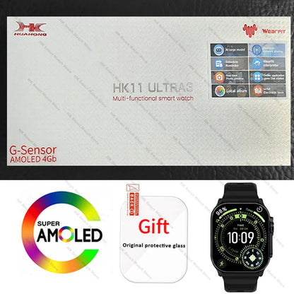 2026 New HK 11 ULTRA 3 Max Smartwatch 49mm AMOLED 4G ROM AI Robot Bluetooth Network Call Clock NFC Compass Smart Watch Men Women