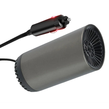 2 in 1 12V 150w Suction Cup Car Heater Windshield Defrost Defogger Car Heat Cool 360° Rotatable Car Accessories Portable Heater