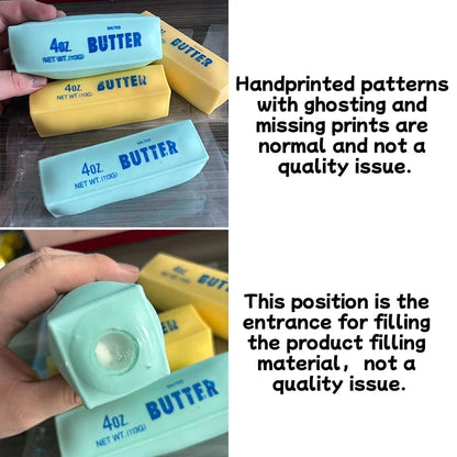 Creative Butter Stick Squishy Fidget Toy Building Block Filling No rebound Squeeze Toy Adult Sensory Stress Relief Fidget Toy