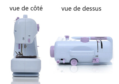 Inne Portable Sewing Machine Mini Electric Household Crafting Mending Overlock 12 Stitches with Presser Foot Pedal Beginners