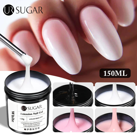 UR SUGAR 150g Extension Jelly Nude Pink Rose Red Quick Extension Gel Nail Polish Nail Extension UV LED Manicure Soak Off