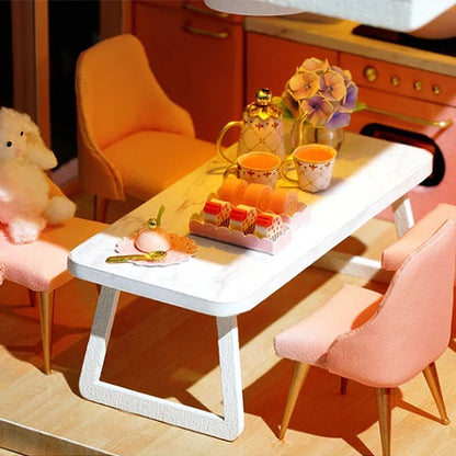DIY Doll Houses Kits 3D Wooden Puzzles Mini Doll House Assembly Building Furniture Handmade Toys For Kids Birthday Gifts