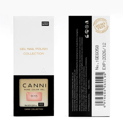 Canni Nail Gel Polish Jelly Nude Color HEMA FREE TPO FREE 9ml Transparent Semi Permanent Natural Nude French Nail Gel Lacquer