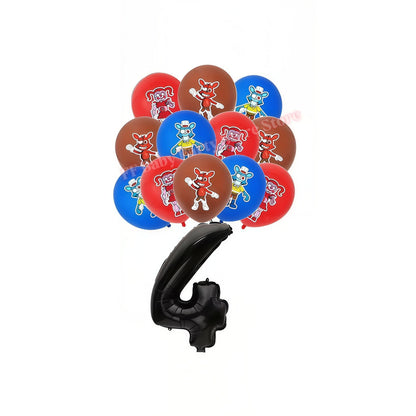 Five Nights Bear Birthday Party Decorations Plate Cup Backdrop Freddyed Balloon for Kids Party Favors FNAFs Event Supplies Gifts
