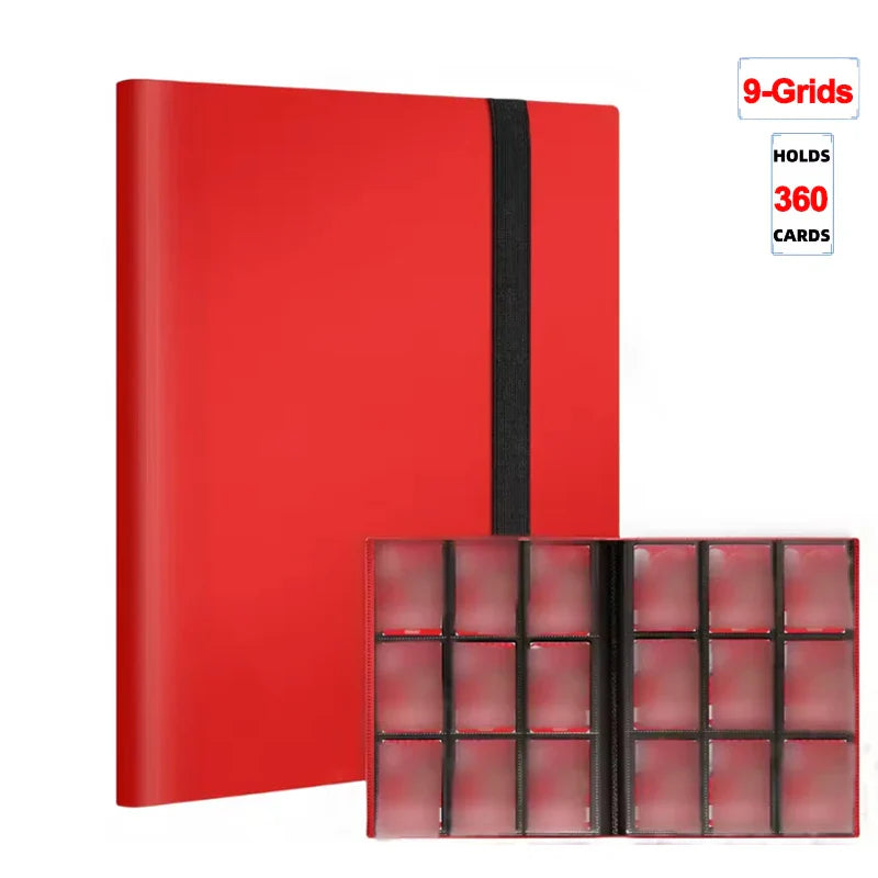1Pc Card Binder 160/360/480 Trading Card Holder Book PP Cover Binder For Cards Durable Side Loading Card Book With Gaming Cards