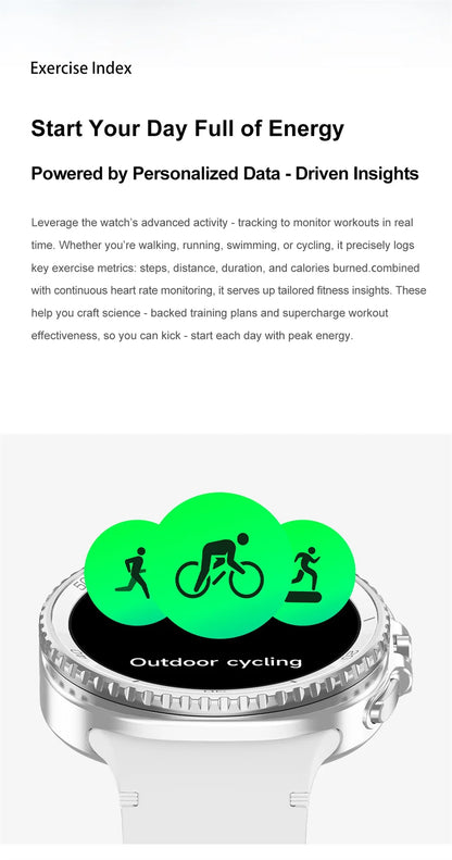 Weather Smart Watch Blue Tooth Call Watches Heart Rate Waterproof SmartWatch Voice Assistant NFC Sport Fitness Music Bracelet