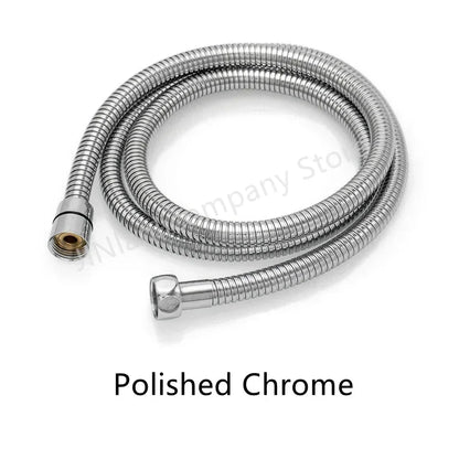Shower Hose 1.5M Stainless Steel - Flexible Handheld Shower Head Pipe Explosion-Proof Bathroom
