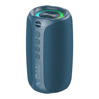 zealot-m2 Portable Bluetooth Speaker,IPX5 Waterproof 360° Wireless Speaker TWS Stereo Pairing 10hrs Playtime For Camping Hiking