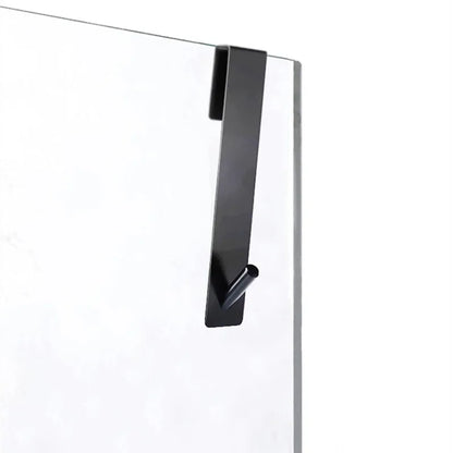 Bathroom Shower Door Back Hook Stainless Steel Over Glass Door Shower Towel Rack S-Shape Bathroom Bathrobe Hanger Holder Hooks