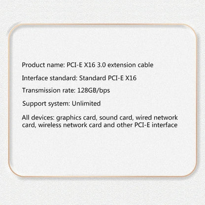 Riser Cable PCI For EXPRESS 16X Flexible Cable Card High Speed Extension Port Adapter Card PCIe 3.0 X16 Riser For GPU