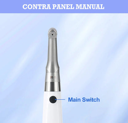AZDENT Dental Implant Motor Electric Wireless Torque Driver Implant Torque Wrench with 16pcs Screwdrivers Contra Angle Motor