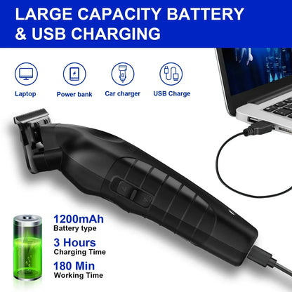 Kemei Hair Clipper Km-1071 Km-2299 Km-2024 UBS Rechargeable Cordless Beard Trimmer Powerful Electric Hair Clippers for Men