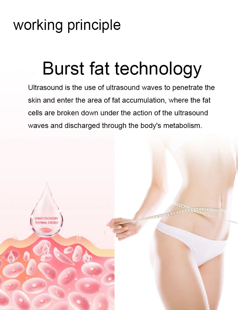 40K Cavitation Machine 4-1 Ultrasonic RF Body Shaping Lose Weight Multipolar Slimming Facial Skin Tightening Lifting Device