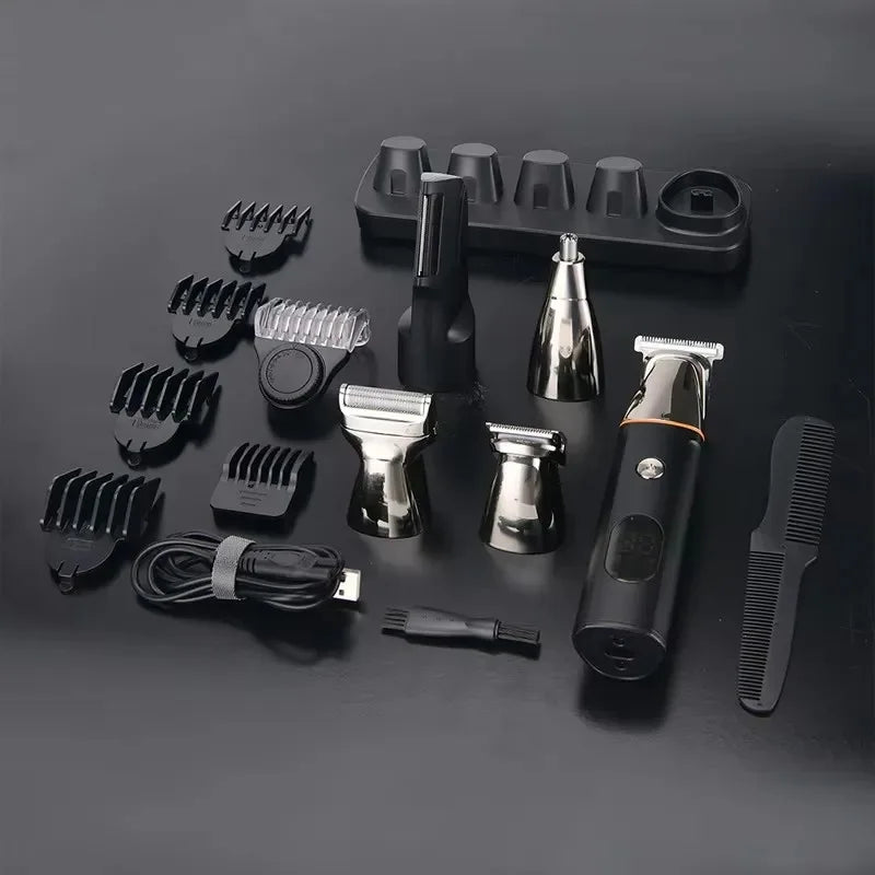 Mijia 5 in 1 Hair Trimmer Machine LCD Display Clippers Barber Professional Hair Cutting Machines Men's Electric Shaver