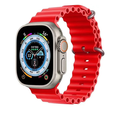 Silicone Band For Apple Watch strap 44mm 45mm 40mm 41mm 42-38mm 45 mm sport bracelet iwatch series 8 7 6 5 4 3 SE 9 Ultra 2 49mm
