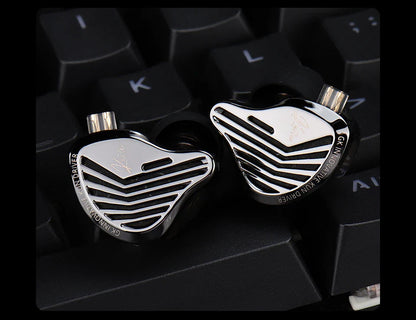 GK KUNTEN Dynamic Drive Heavy Bass Earbuds HIFI Sports Metal Headphones Detachable 2PIN Compatible with KZ Zenith EDX PRO