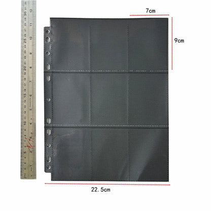 A4 Clear 10 Pcs Photo Album Refill Pages File Protector 4/11 Holes 6×4 8×10 4/11 Ring Binder Photocards Postcard Card Notebook