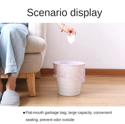 5 Rolls/pack Household Disposable Trash Pouch Small Trash Bags Kitchen Storage Garbage Bags Cleaning Waste Bag Plastic Bag