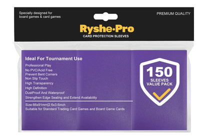 100PCS 66x91mm Matte Standard Size Card Sleeves TCG Trading Cards Protector For Tarot Shield Board Games Magical Cover PKM