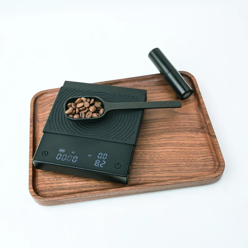 TIMEMORE Basic 2 Black Mirror Pour Over Coffee Scale flow rate display Auto Timer digit Kitchen Food scale espresso 0.1g/2kg