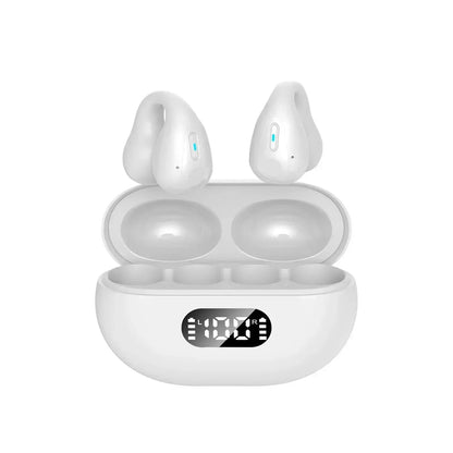NEW TWS Wireless Headphones Bluetooth 5.3 Bone Conduction Earphones Earclip Design Touch Control Led Earbuds Sports Headsets