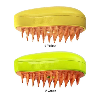 Cat Dog Pet Spray Massage Brush 3 in 1 One Button Steam Spray Folding Rotatable Floating Hair Bath Hair Removal Brush Comb