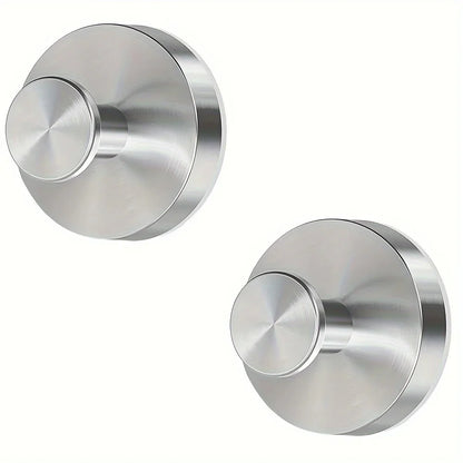 Reusable Stainless Steel Suction Cup Hook Waterproof Wall Mount Hooks Punch-free Kitchen Bathroom Wall Hanger Towel Clothes