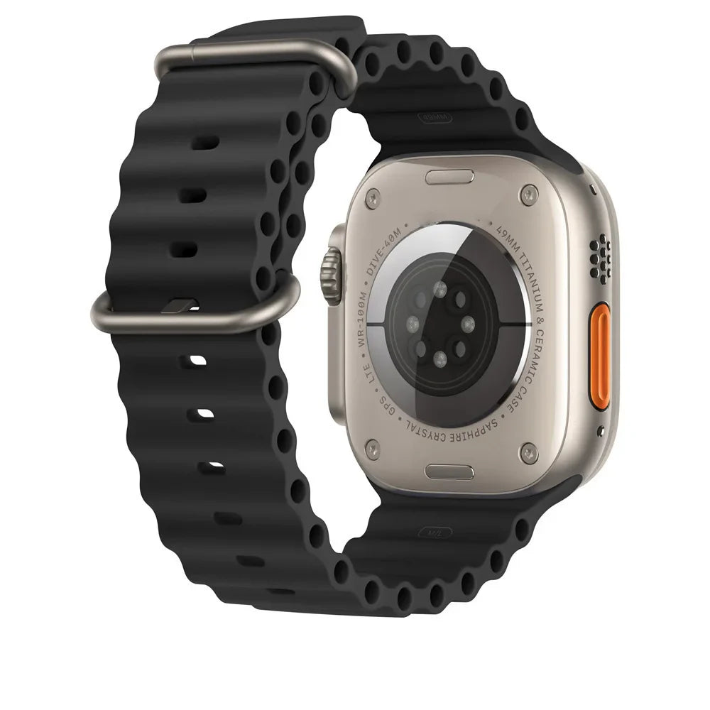 Silicone Band For Apple Watch strap 44mm 45mm 40mm 41mm 42-38mm 45 mm sport bracelet iwatch series 8 7 6 5 4 3 SE 9 Ultra 2 49mm