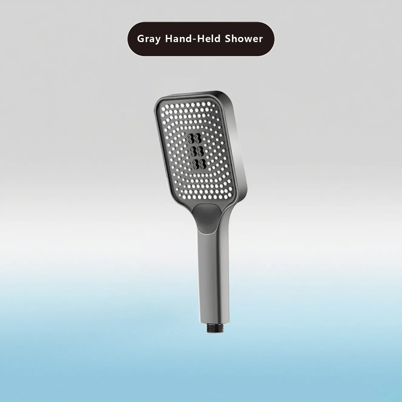 Large Flow High Pressure Shower Head Spray Bathroom Rain Shower Silicone Water-saving Nozzle Pressurization Handheld Accessories