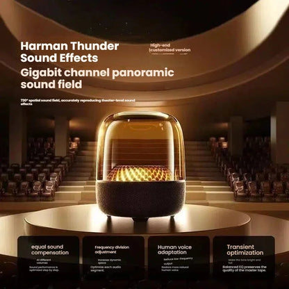 Glaze 5 Subwoofer Bluetooth 5.3 Audio Breathing Lamp Speakers Hi-Fi Acoustic Wireless Soundbar Portable Speaker for Home Theater