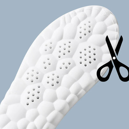 1Pair/2Pairs/4Pairs High Elasticity Latex Sport Insoles Soft Shoe Pads Arch Support Orthotic Insoles Breathable Deodorant Insole