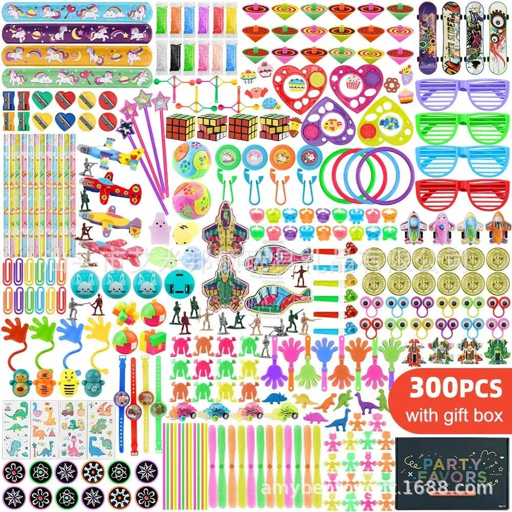 30/200/300PCS Party Favors Toy Assortment Giveaway Pinata Filler Bulk Toys for Kids Birthday Party Present Souvenir Toys Gift
