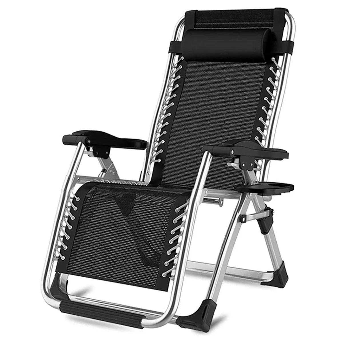 Zero Gravity Chair Reclining Sun Lounger Outdoor Garden Folding Adjustable