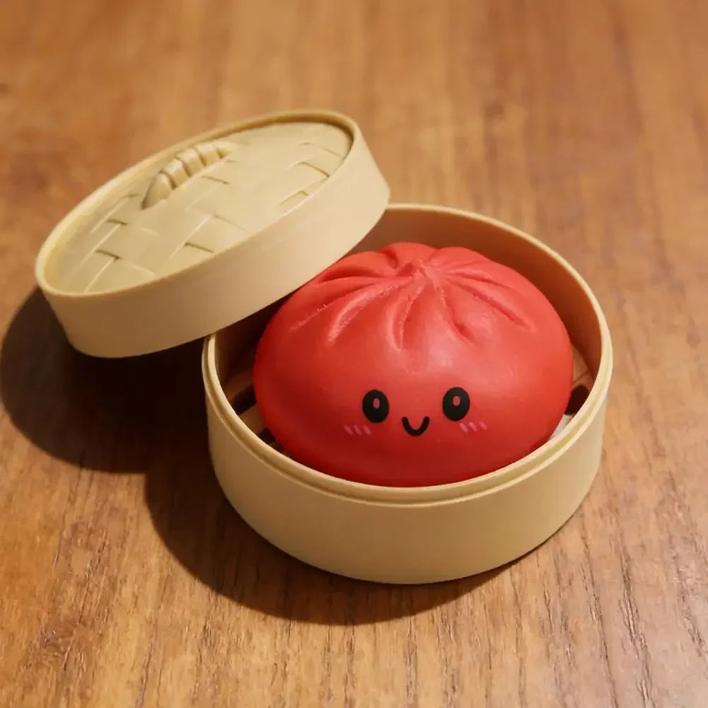 Colorful Dumpling Squishes Stress Balls Reusable Low Rebound Decompression Toys Dough Ball Unique Home Decoration Gifts