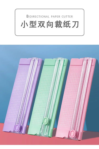 A4 Bidirectional Cutting  Paper Cutter with Pull-out Ruler for Photo Trimmers Scrapbook Lightweight Cutting Mat Machine