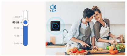 Meian IP65 Waterproof Wireless Doorbell Smart Home Outdoor Door Bell 60 Ringtone 5 Volume Adjustable LED Flash Smart Door Bell