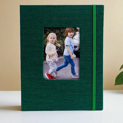 Album Insert Album Standard 6-inch, acid-free album with 52 vintage album with front window, wedding and family photo storage.