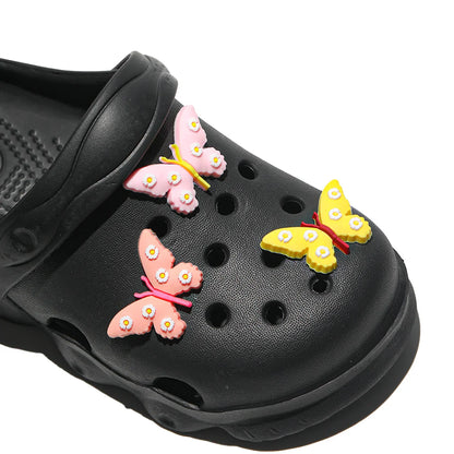 Comfortable and lightweight girls' clogs, can be worn in all seasons, exquisite butterfly shoes,summer hot beach shoes 1214
