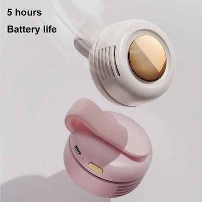 Whirlwind Leafless Mini Fan With Portable Button Design USB Charging Silent Portable Mini Fan For Home And Outdoor Travel