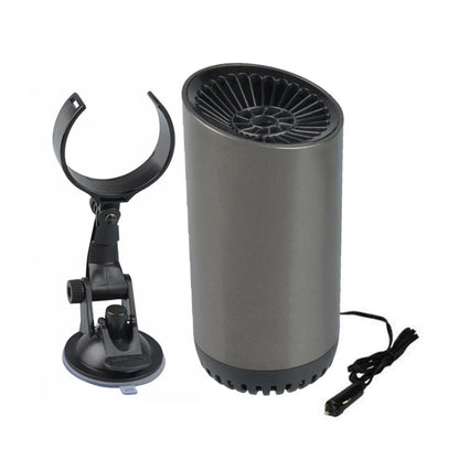 2 in 1 12V 150w Suction Cup Car Heater Windshield Defrost Defogger Car Heat Cool 360° Rotatable Car Accessories Portable Heater
