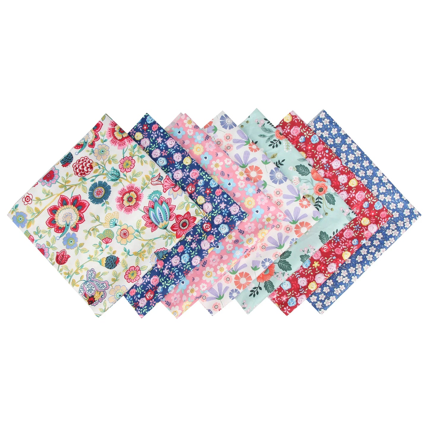 7PCS 25 x 25cm/50 x 50cm Squares Cotton Craft Fabric Cloths for DIY Bundle Patchwork Quilting Sewing Scrapbooking Artcraft