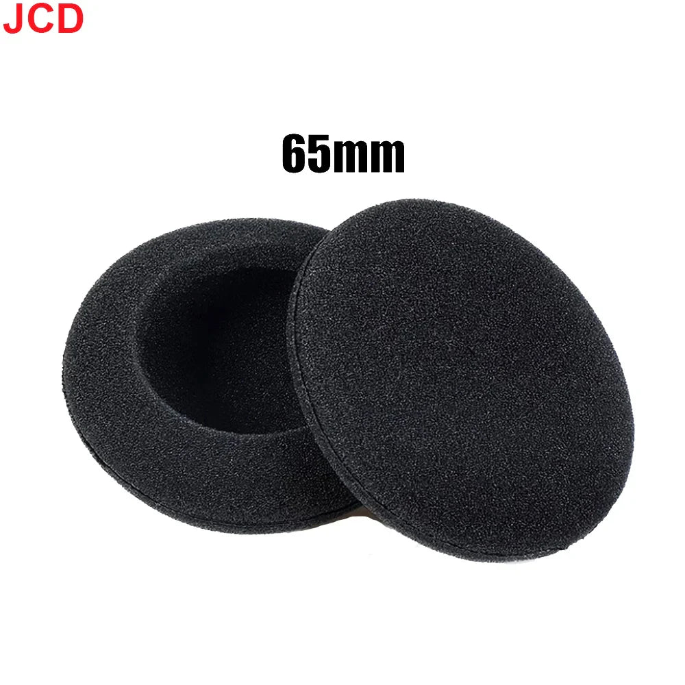 10pc Thickened Foam Ear Pads For Headphones Sponge Replacement Cushions Covers Earphones Case 35mm 40mm 50mm 55mm 60mm 70mm 75mm