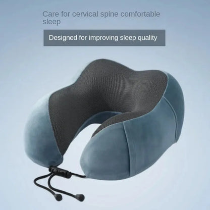 Soft Travel Pillow U Shaped Travel Healthcare Memory Foam Neck Cervical Airplane Pillow Neck Cushion